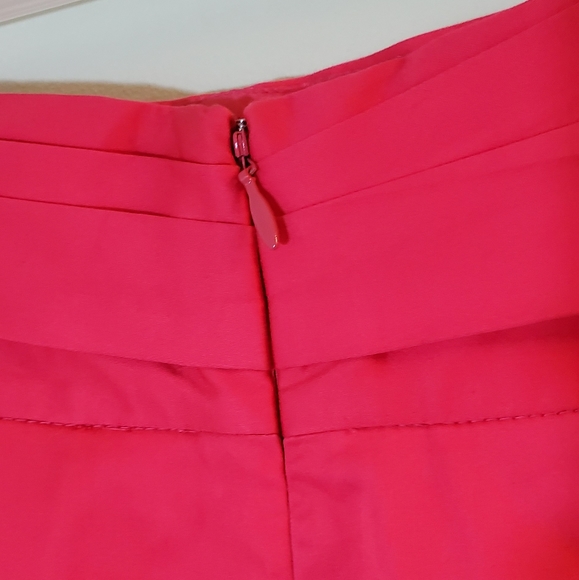 BCBGMAXAZRIA Pink Half Bow Mila The Pleated Skirt - Picture 8 of 11